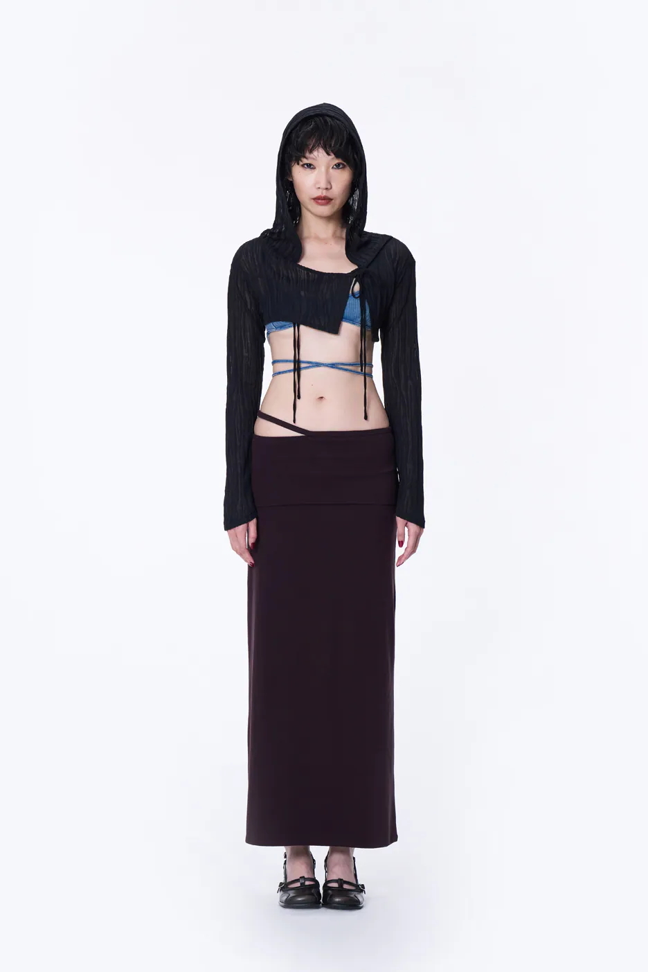 【車庫服飾】SILVER NINE Sheer Hooded Cover-Up