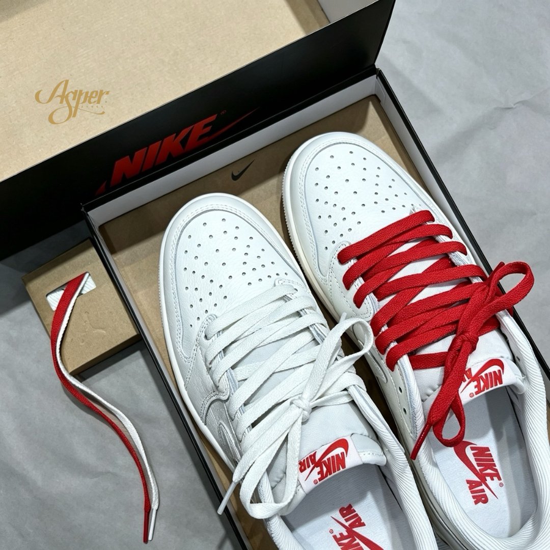 Jordan 1 Retro Low OG Sail 奶油 皮革 男鞋 HQ6998-100 VI