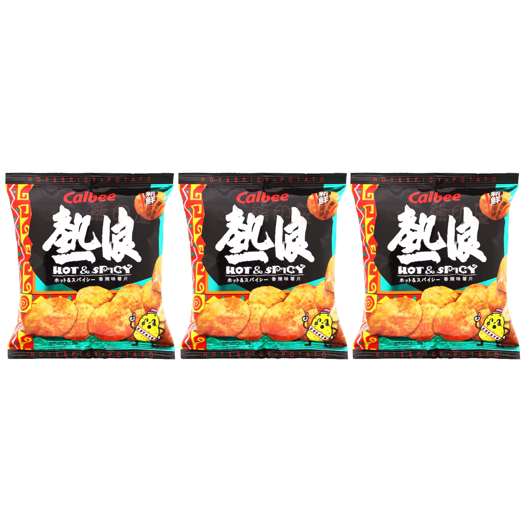卡樂B熱浪香辣味薯片25G X 3