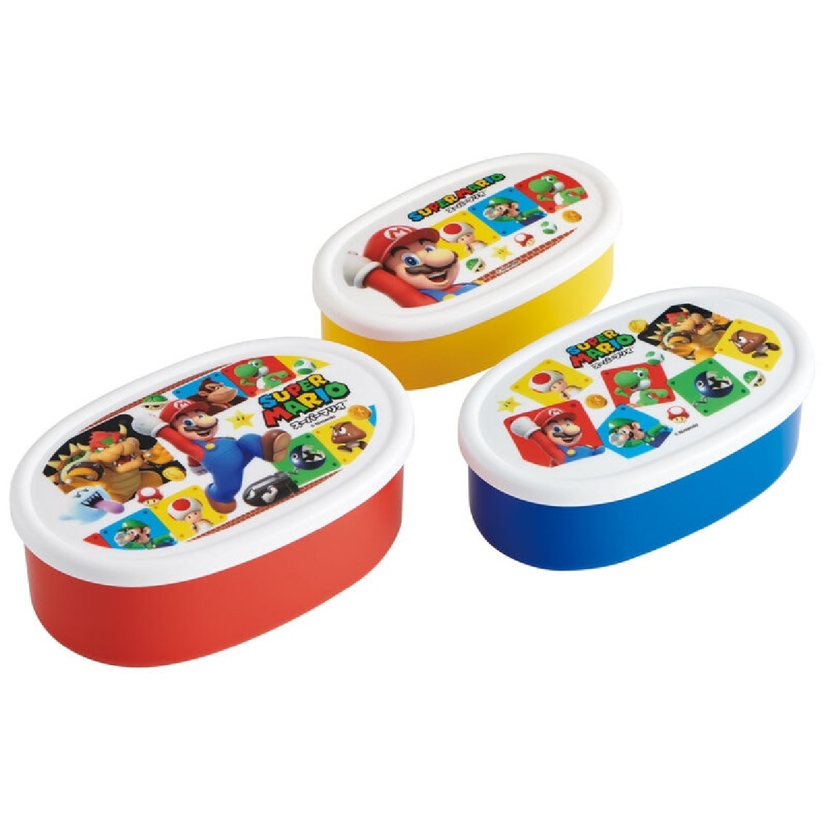 【Skater】ANTIBACTERIAL SEAL CONTAINER 3P SET (Super Mario)