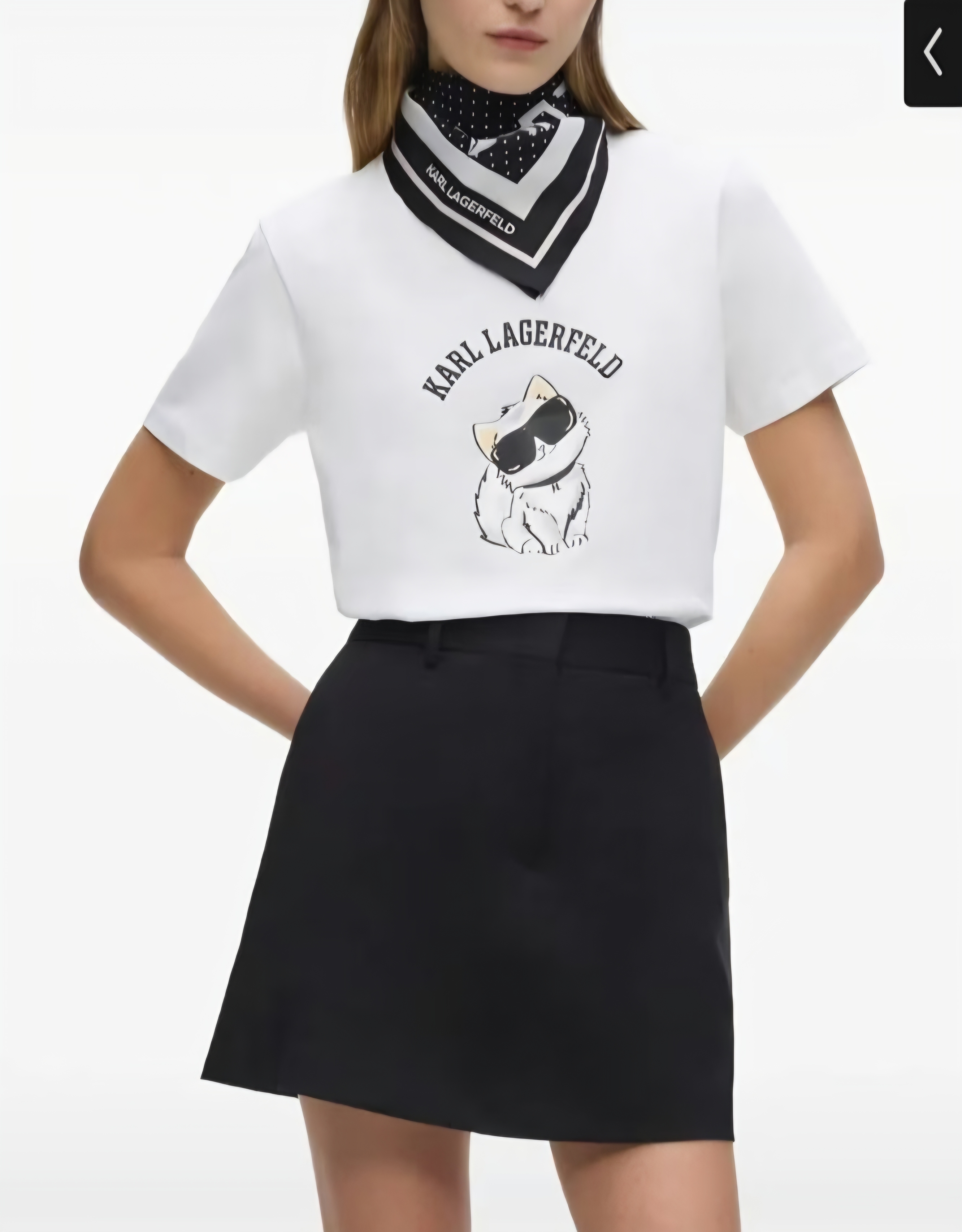 KARL 老佛爺 黑超貓貓 女款 Tee #6-11