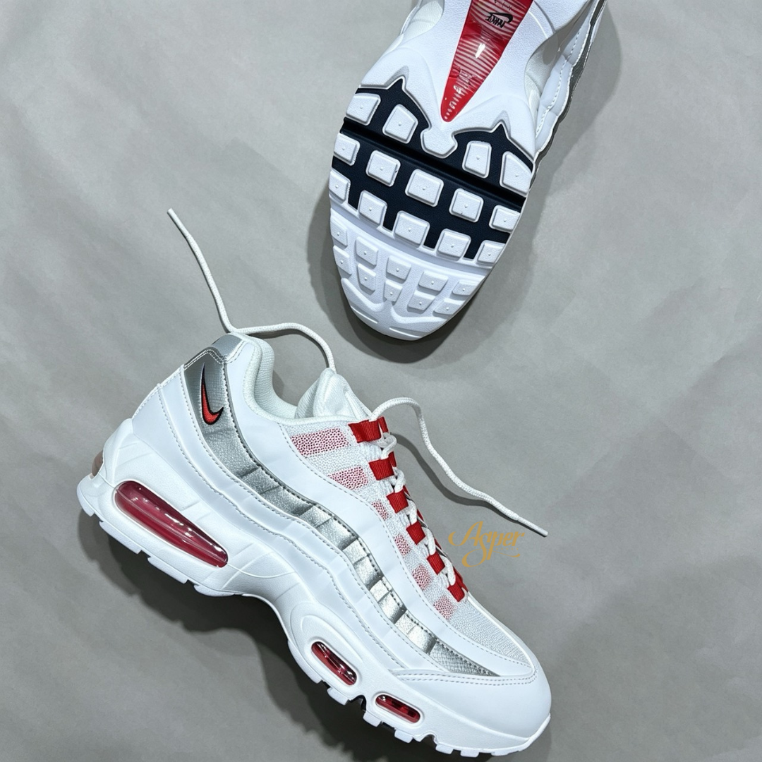 【官網限定】Nike Air Max 95 SE Big Bubble ''England'' 英格蘭配色 經典氣墊跑鞋 IQ0176-100 VI