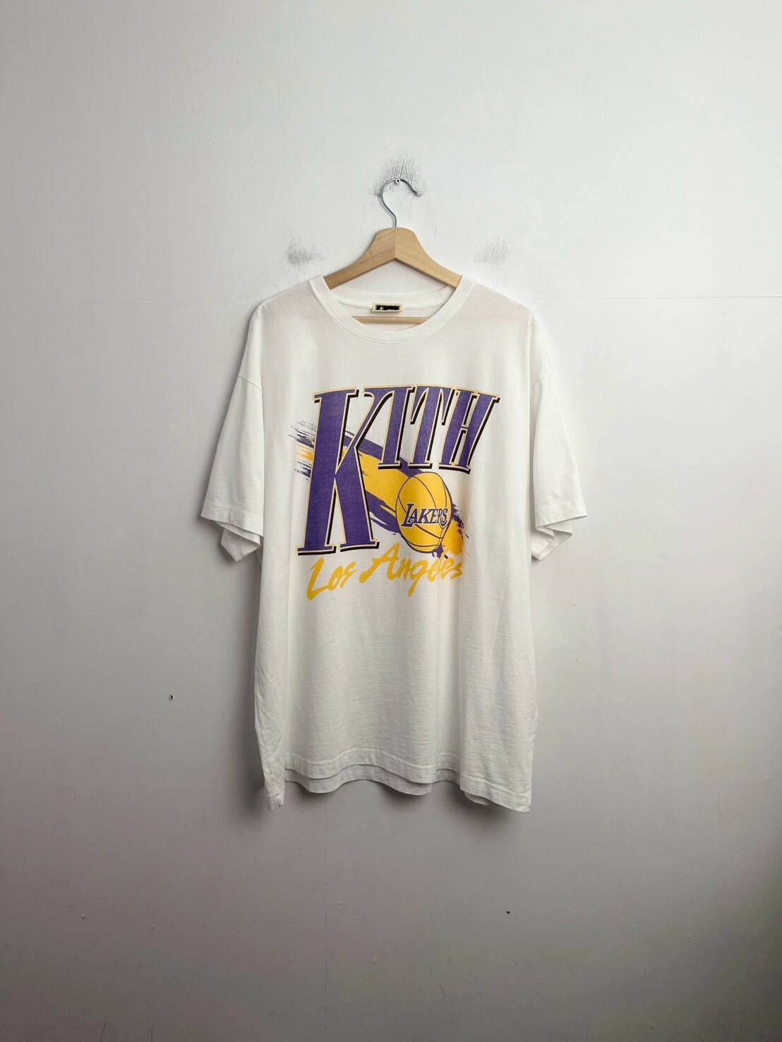 KITH for NBA Los Angeles Lakers Retro Ball Boxy Tee SIZE XXL