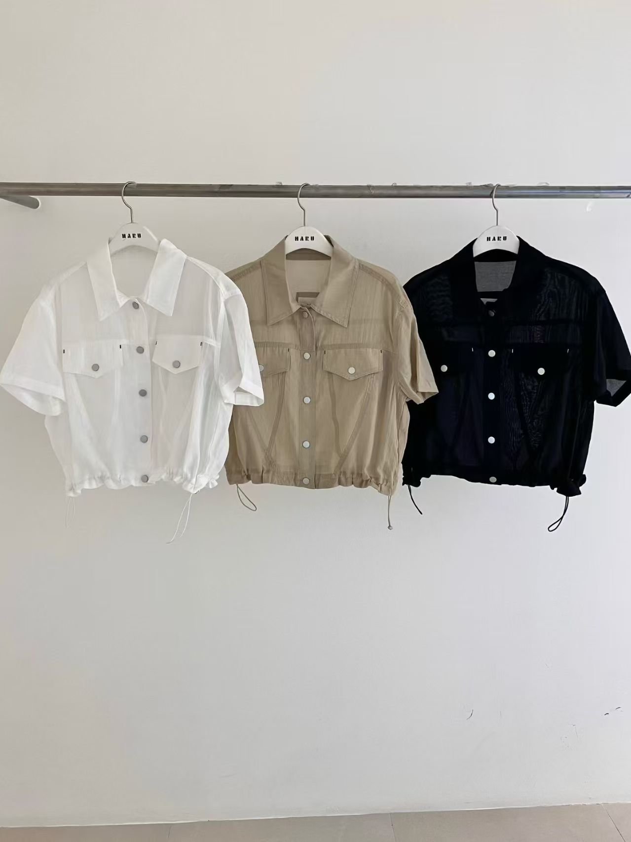 HU6308 夏日工裝短上衣