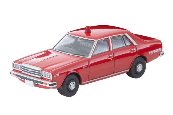 預訂:1/64 TOMYTEC LV-N384a Nissan Laurel 1800 Custom Fire Command Vehicle (Fire Bureau Chiba) 1978 Type (337621)