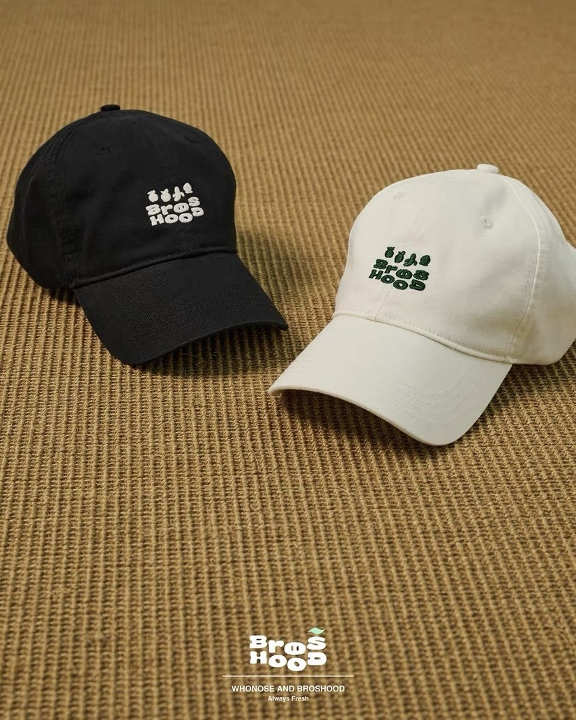 #預購 Broshood x JoeNg whonose 聯名 水洗水果 字體刺繡 彎檐鴨舌帽 老帽 兩色