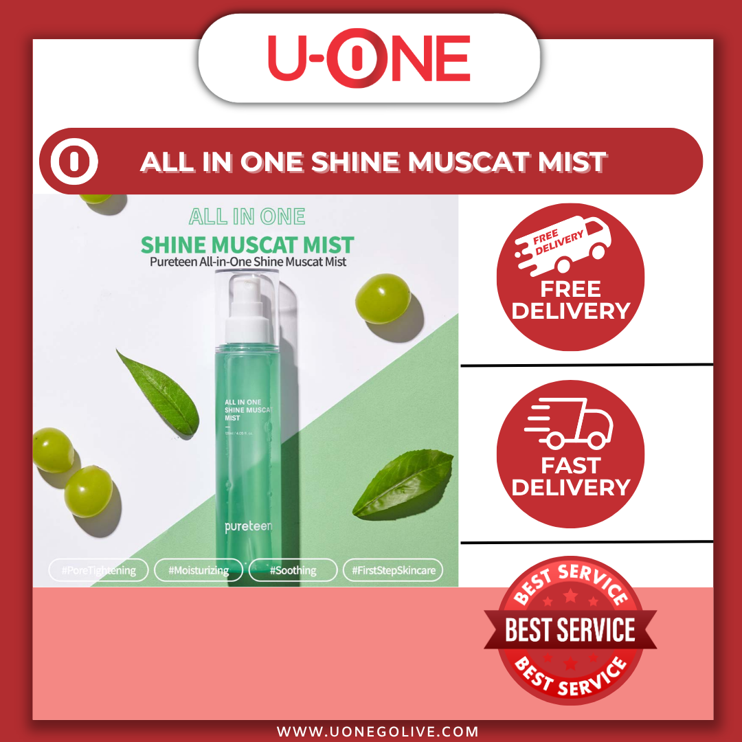 U-ONE | Korea| Pureteen | All In One Shine Muscat Mist | 120ml