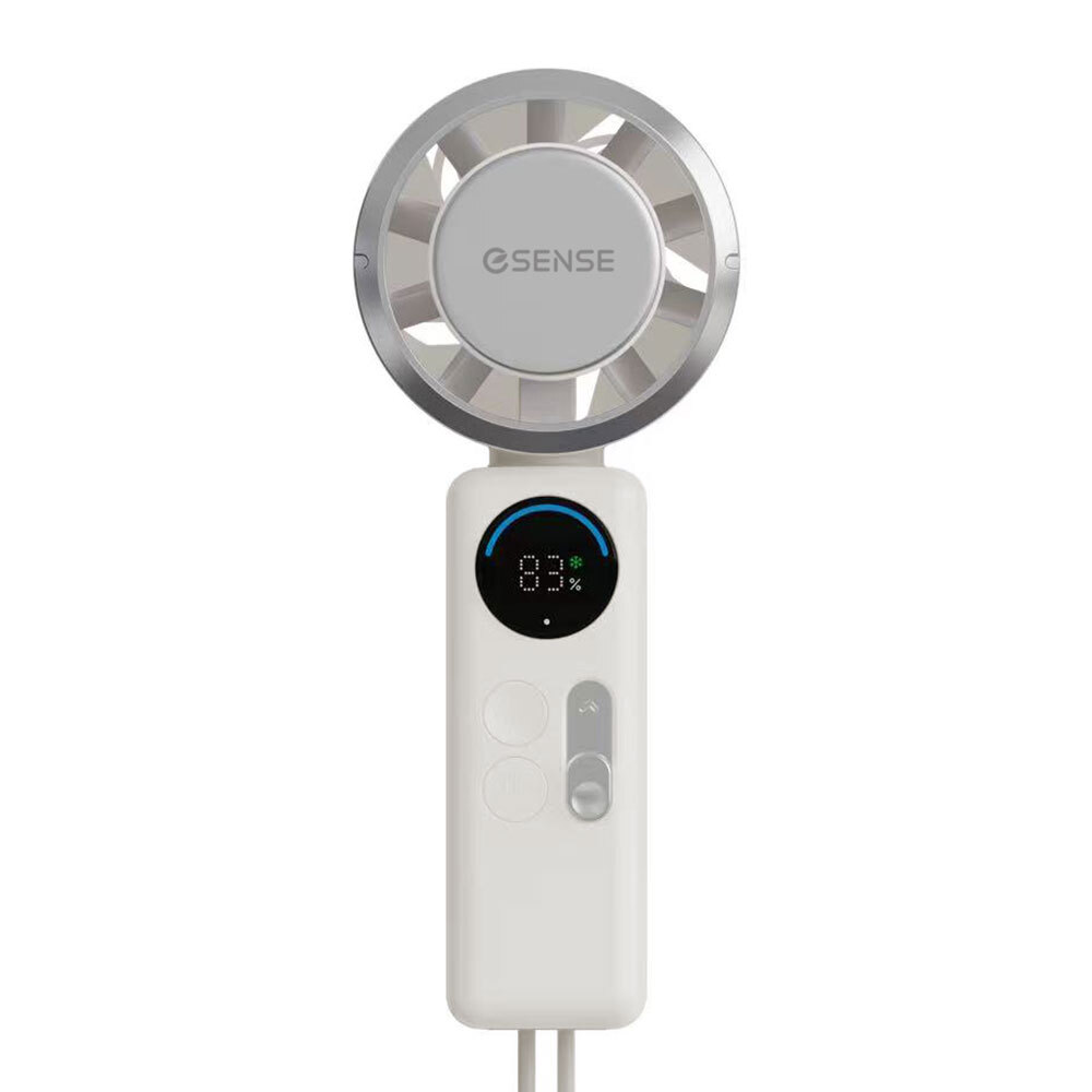 Esense 霧感半導體製冷手持風扇 (曜藍紫/霧白奶茶)