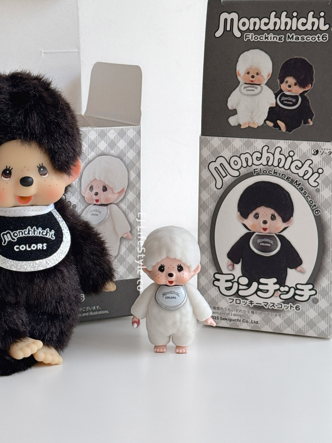 🇯🇵 MONCHHICHI 夢奇奇 蒙奇奇 黑白植絨 公仔盲盒 第六彈 / 現貨