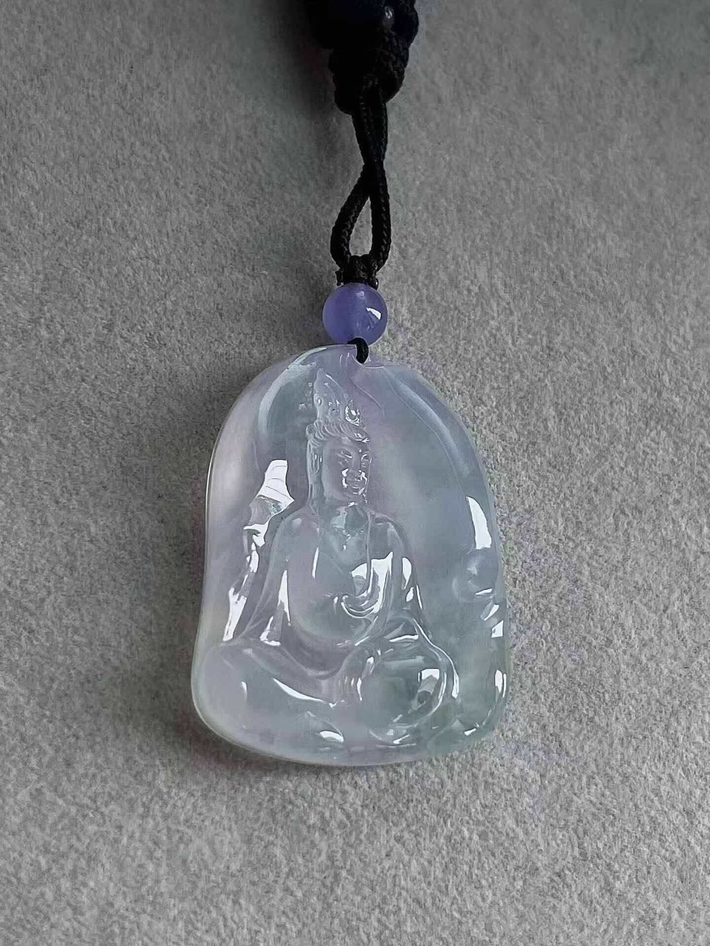 65380 翡翠觀音牌