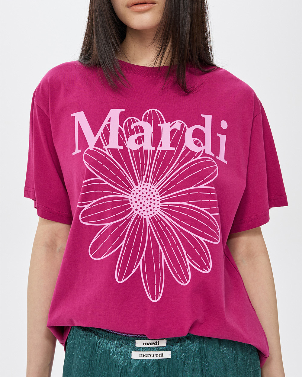 Mardi Mercredi | TSHIRT FLOWERMARDI_MAGENTA LAVENDER