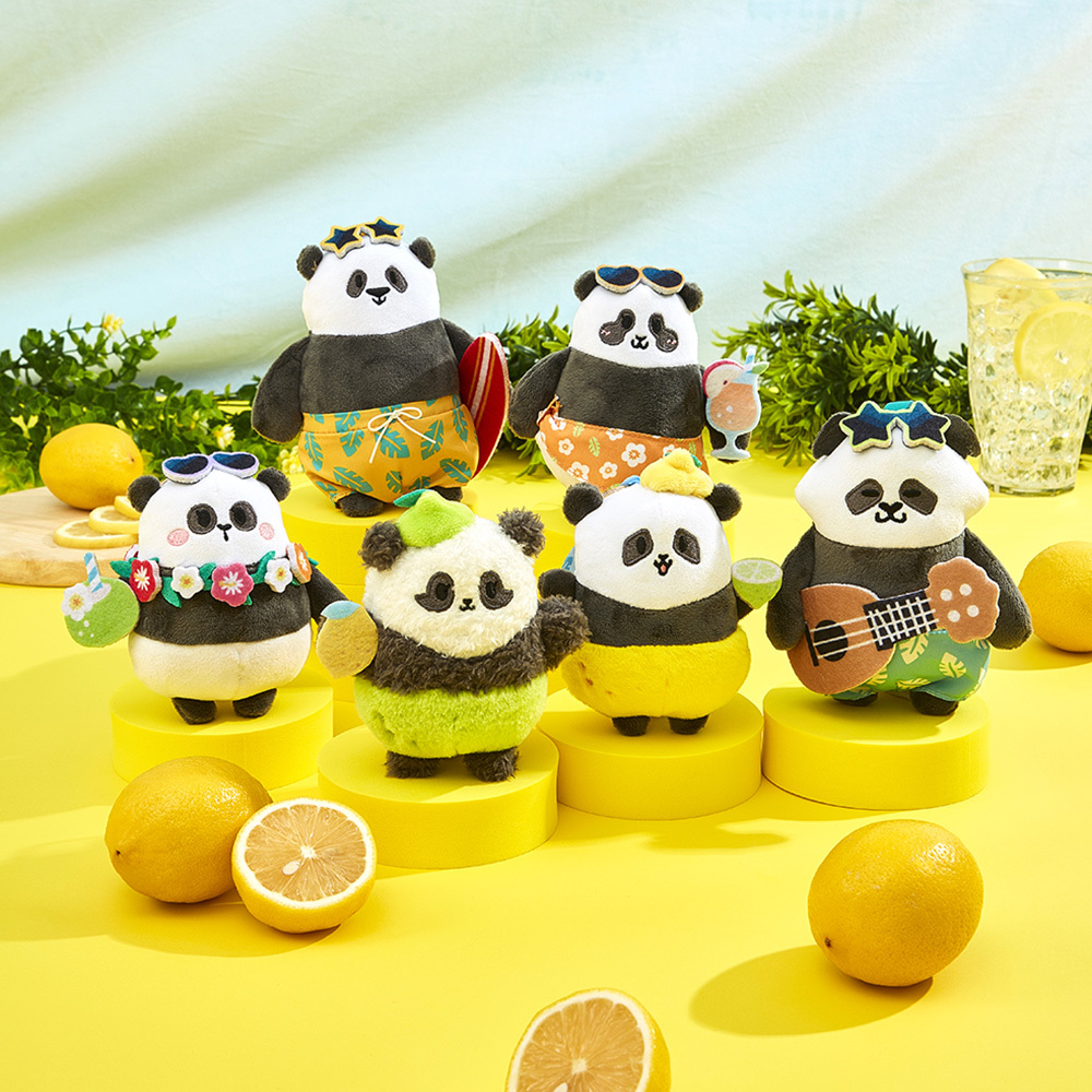 Panda Friends夏日系列 : 大熊貓毛絨匙扣盲盒