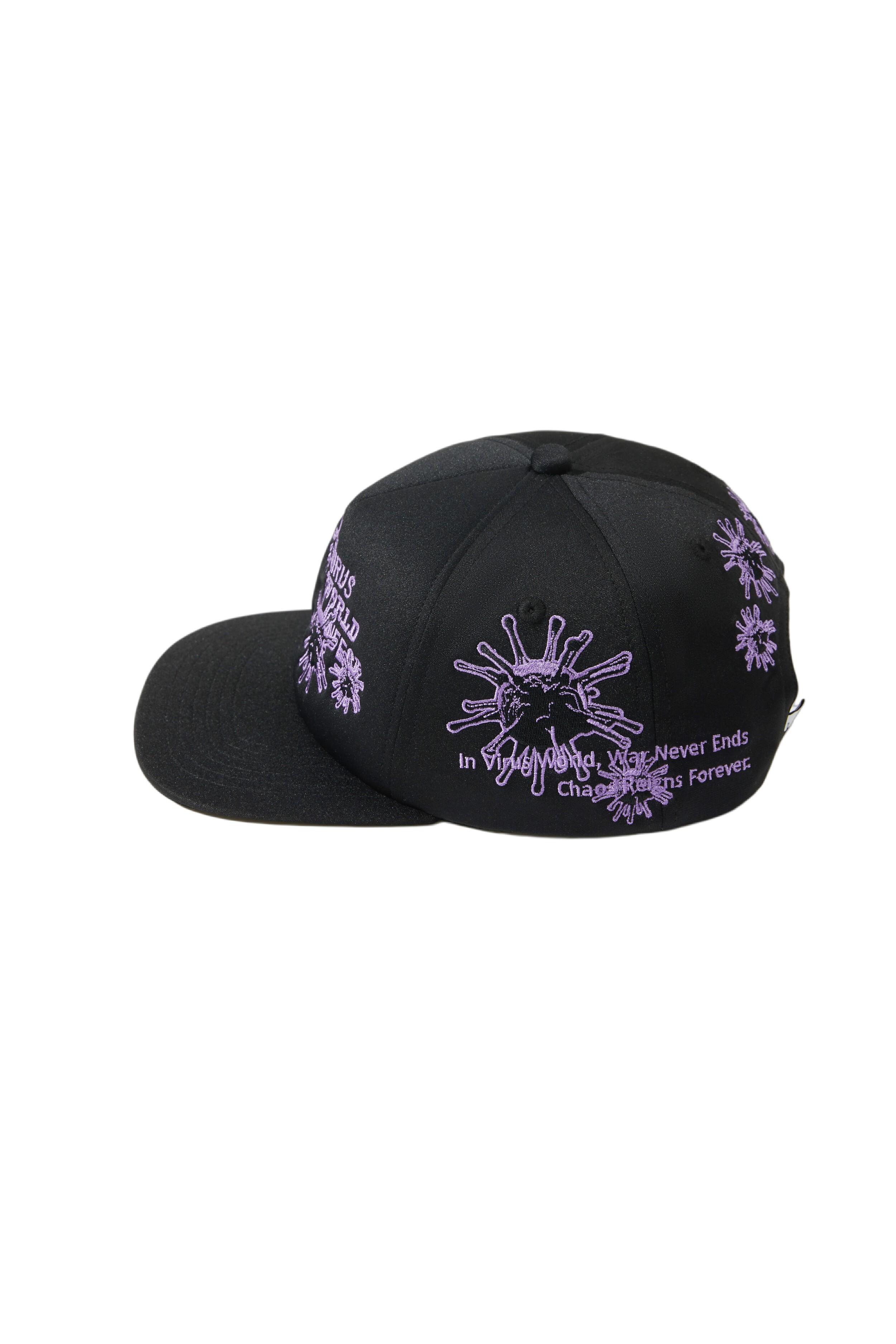 VIRUSWORLD 紫色 病毒 鴨舌帽