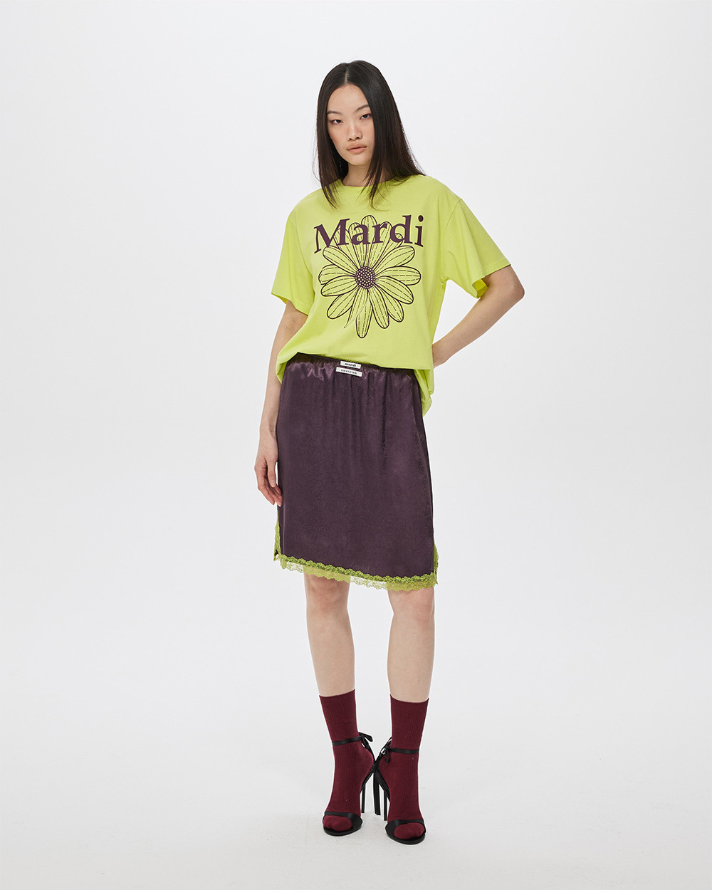 Mardi Mercredi | TSHIRT FLOWERMARDI_YELLOW PLUM