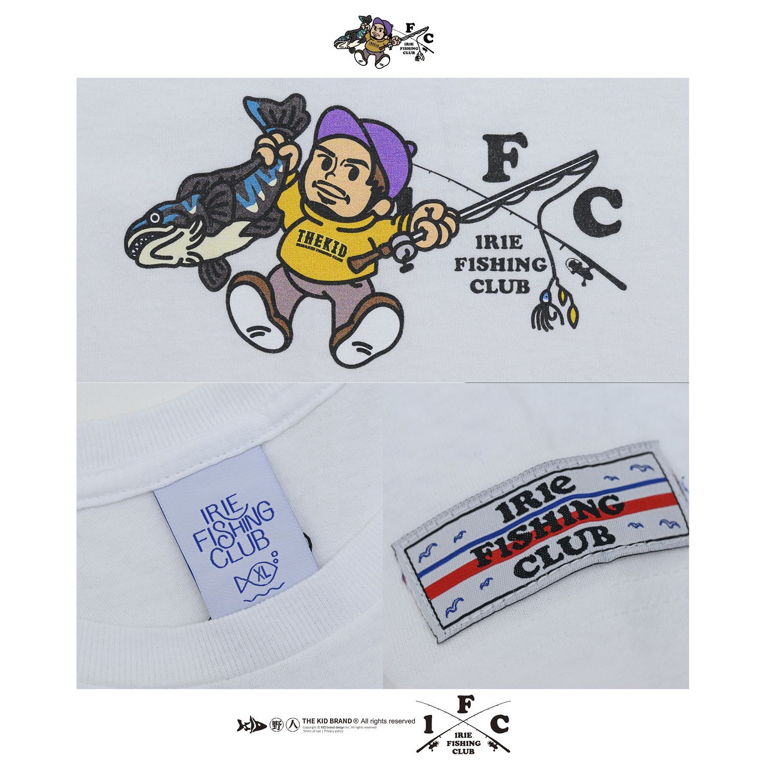 KID ® IFC X KID with 魚虎-釣行風格短T
