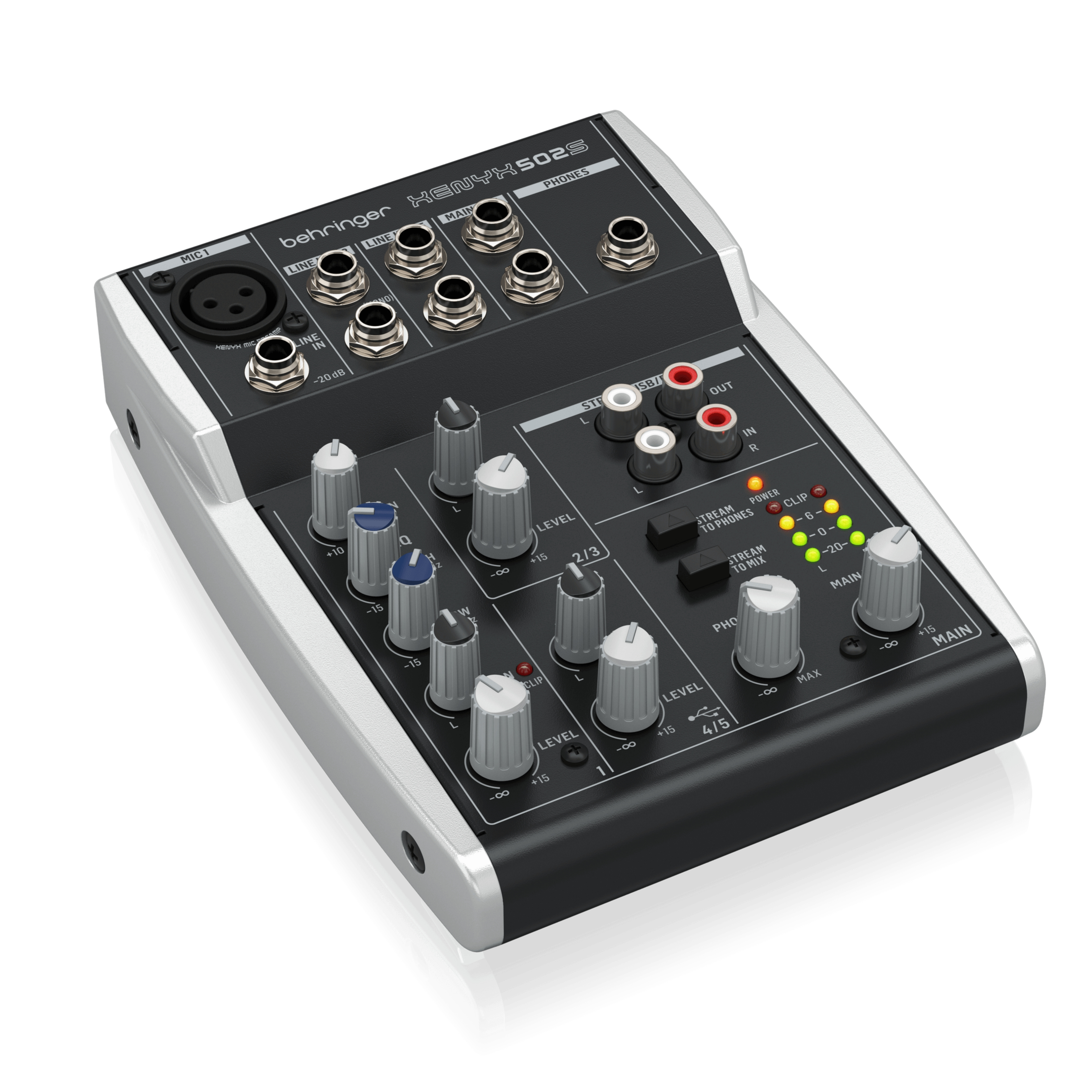 Behringer XENYX 502S Mixer 5軌 類比混音器 USB錄音介面 內附變壓器
