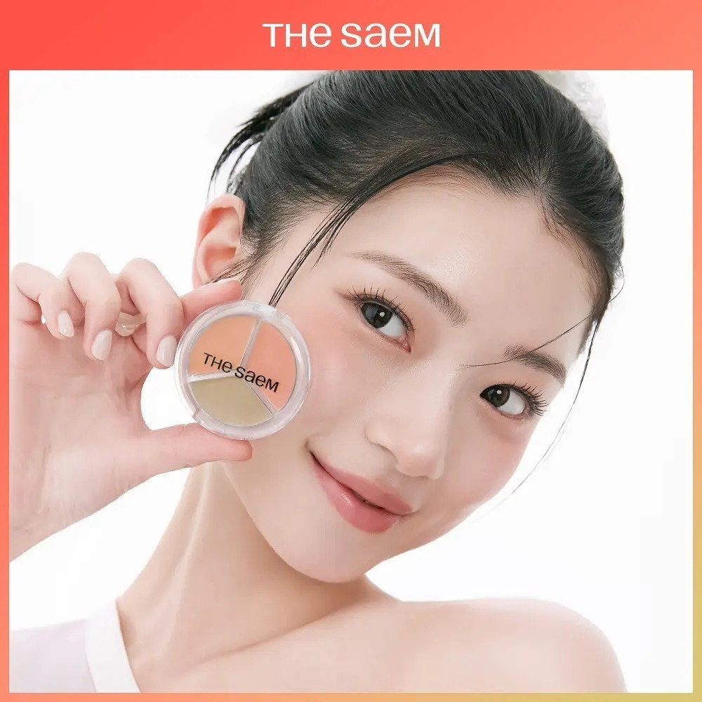 The Saem 完美3合1亮澤遮瑕膏 Cover Perfection Triple Pot Concealer Glow