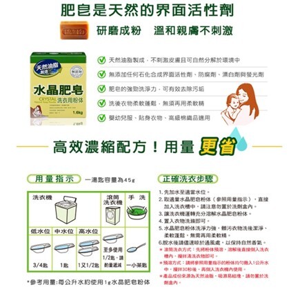 士林總會｜南僑水晶肥皂粉體(洗衣粉) 1.6kg