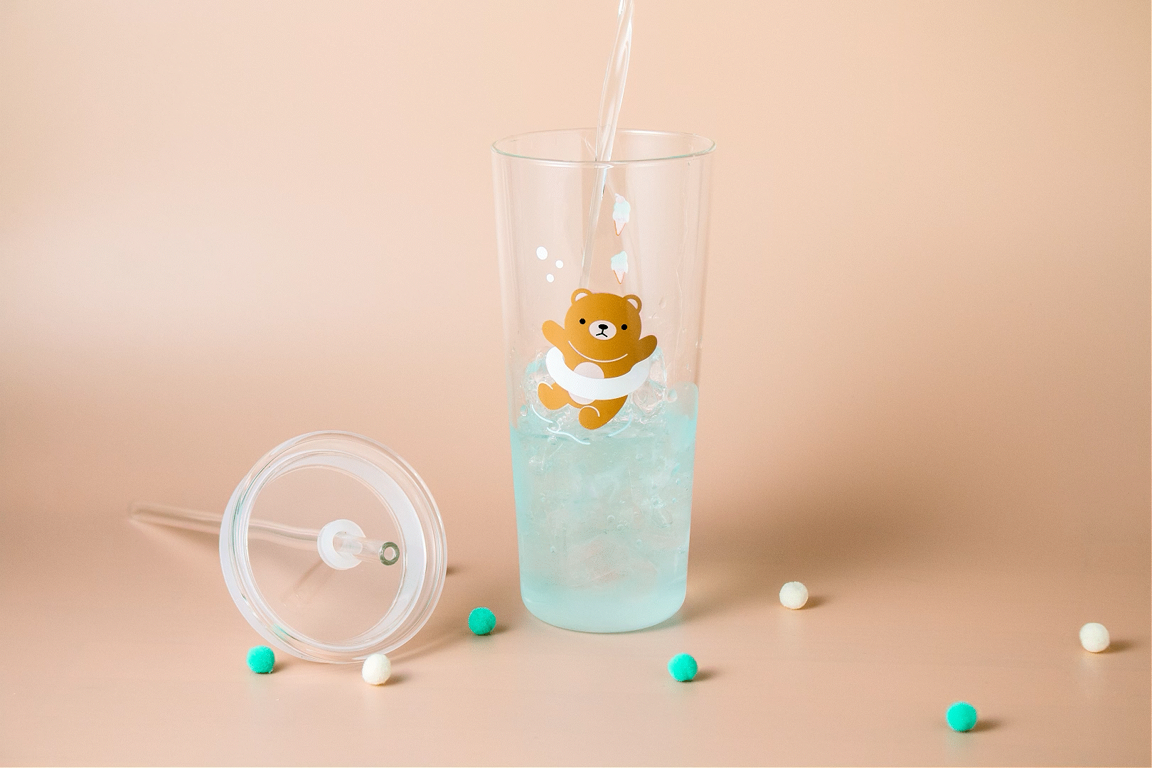 好玻-玻璃吸管杯