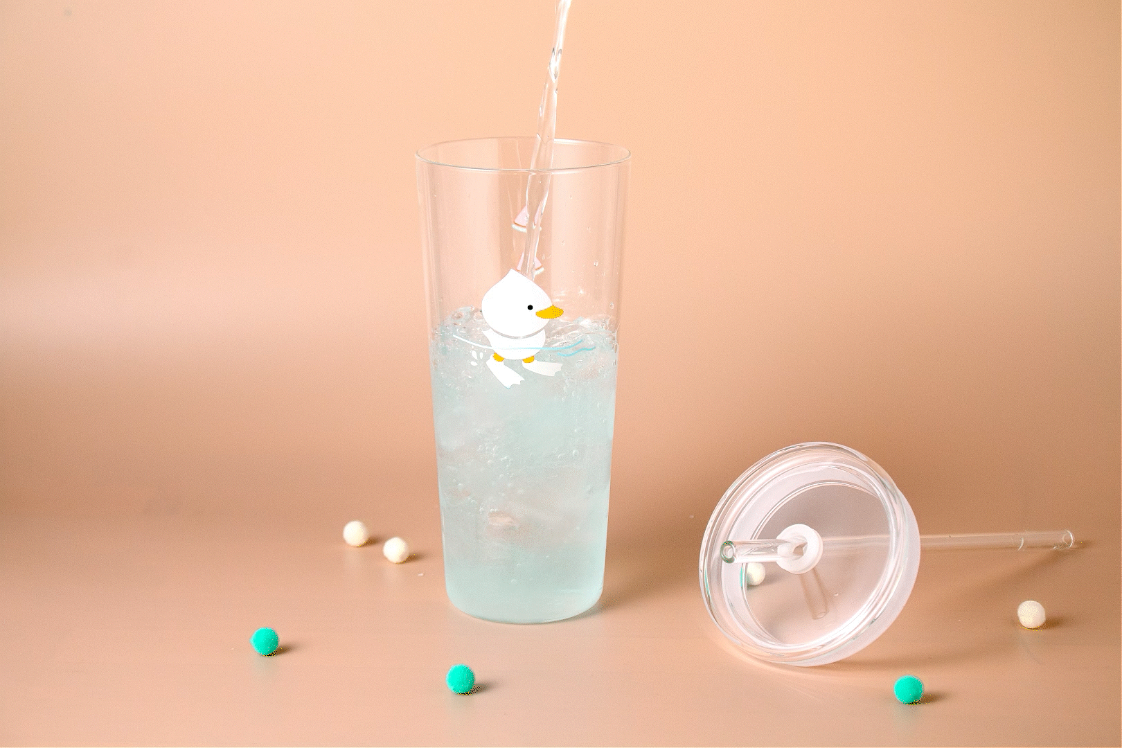 好玻-玻璃吸管杯