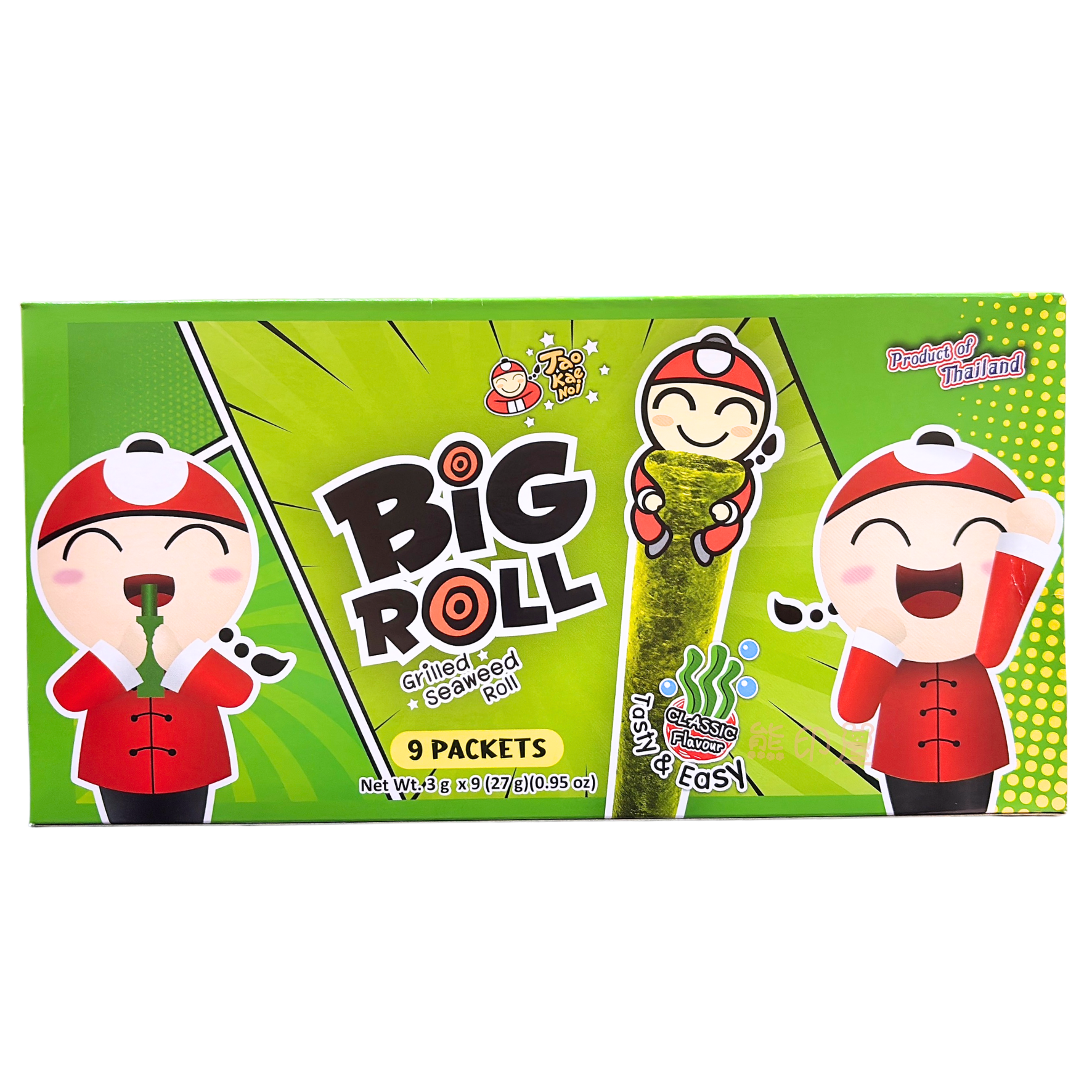 小老板烤脆紫菜卷(原味)27G盒裝 (綠)