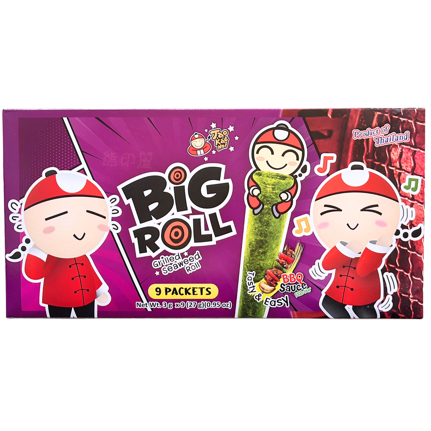 小老板烤脆紫菜卷(BBQ味)27G盒裝 (紫)