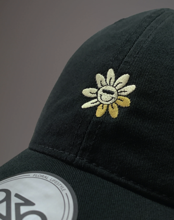 369Lab Lemon baby flower cap - BLACK | 2S6CAP002