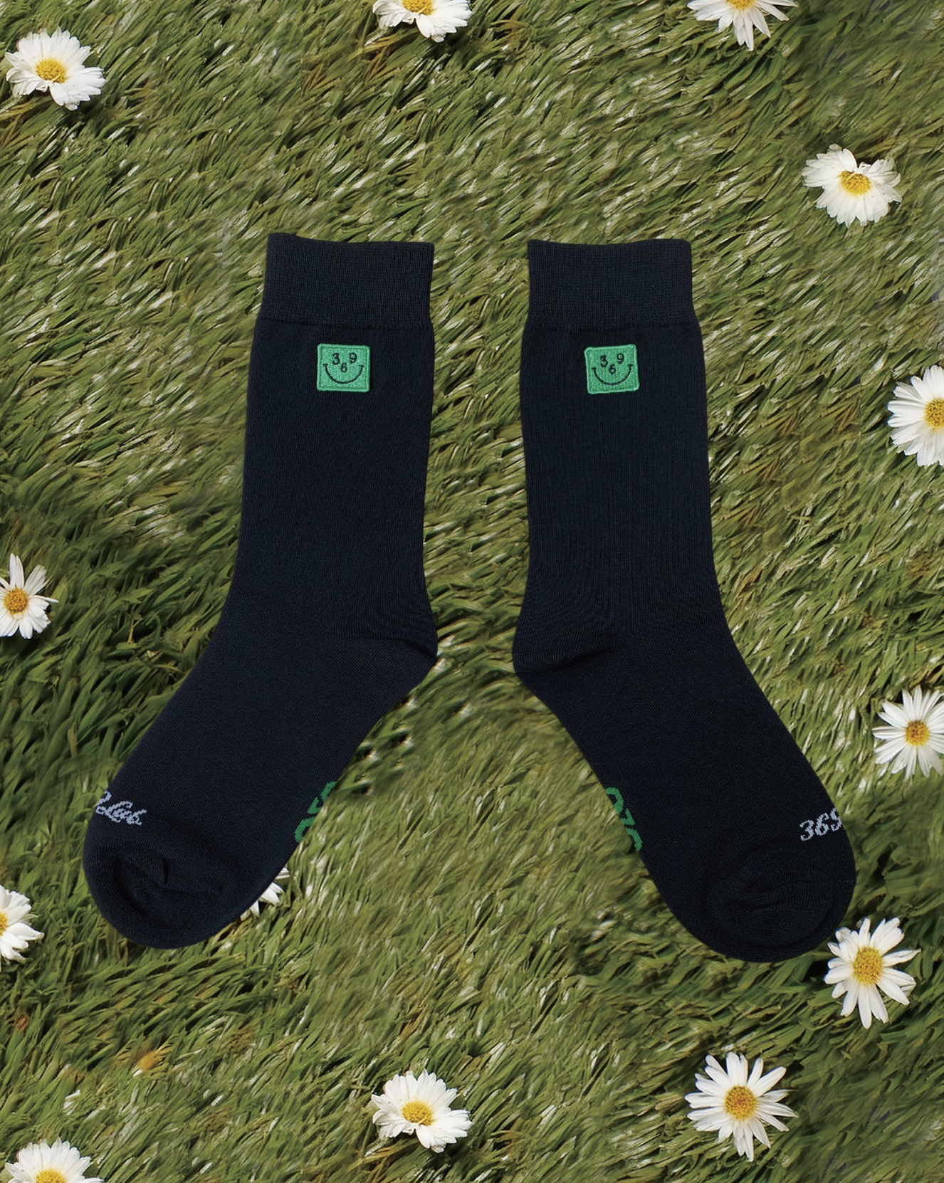 369Lab Smile batch socks - BLACK | 2S6SKX001