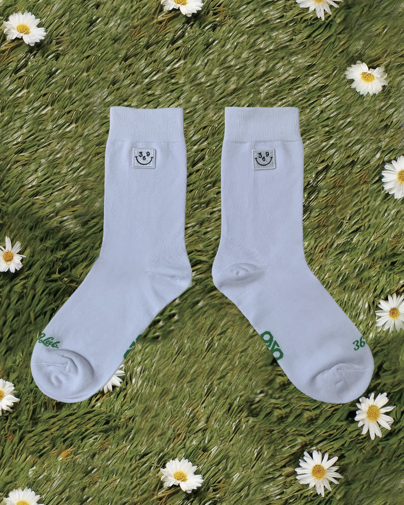 369Lab Smile batch socks - WHITE | 2S6SKX001