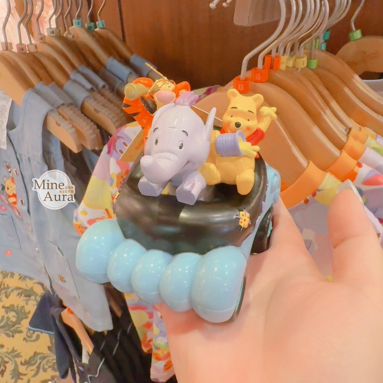 小熊維尼 Winnie the Pooh 跳跳虎 Tigger 小象嘟嘟 lumpy 造型 玩具車 迴力車 -香港迪士尼樂園