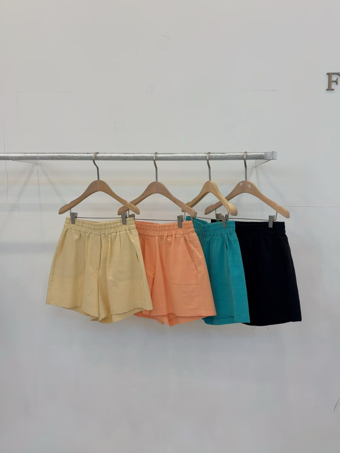 FP6316 全鬆緊A字口袋短褲