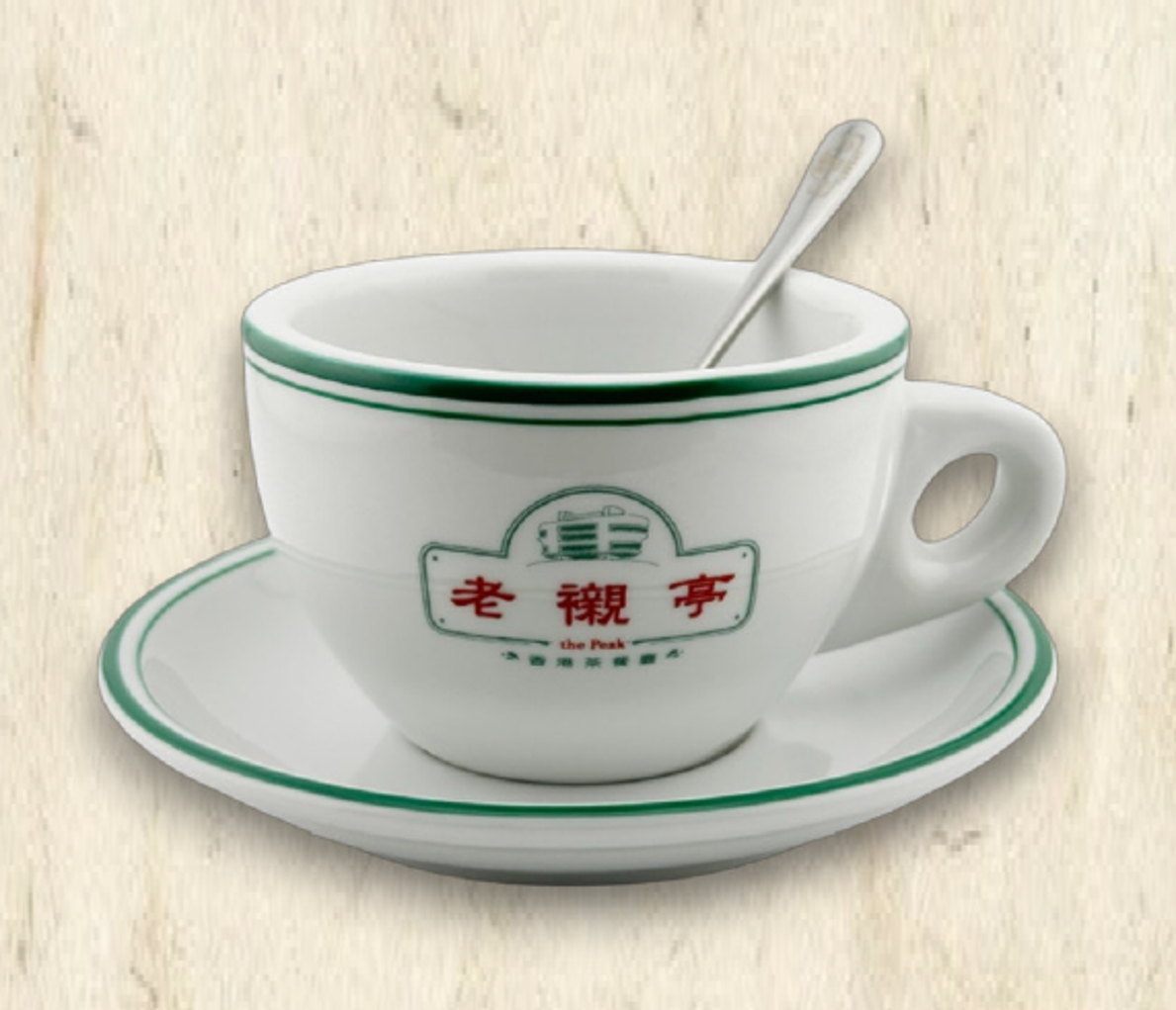 BJ017 老襯亭 香港奶茶杯套裝( 杯x1、碟x1、羹x1)
