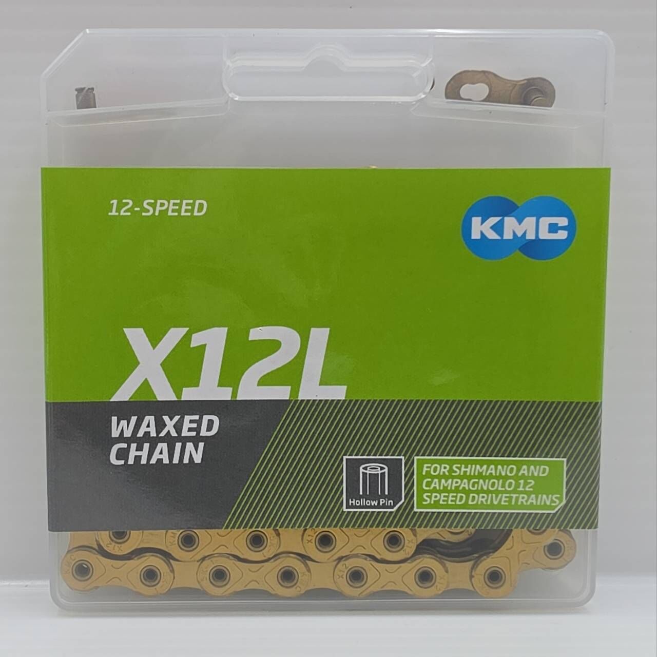 KMC X12LW 12S 輕量上腊鏈條 金色蠟鏈條 蠟鏈條  12速蠟鏈條 GO WAXED 腊鏈條 預上腊鏈條 輕量腊鏈條