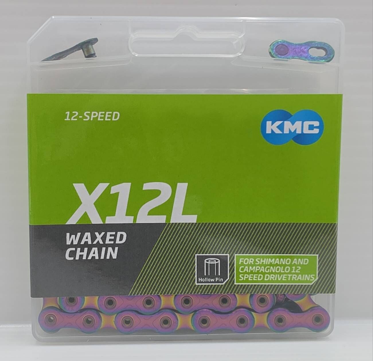 KMC X12LW 12S 輕量上腊鏈條 極光藍蠟鏈條 蠟鏈條  12速蠟鏈條 GO WAXED 腊鏈條 預上腊鏈條 輕量腊鏈條