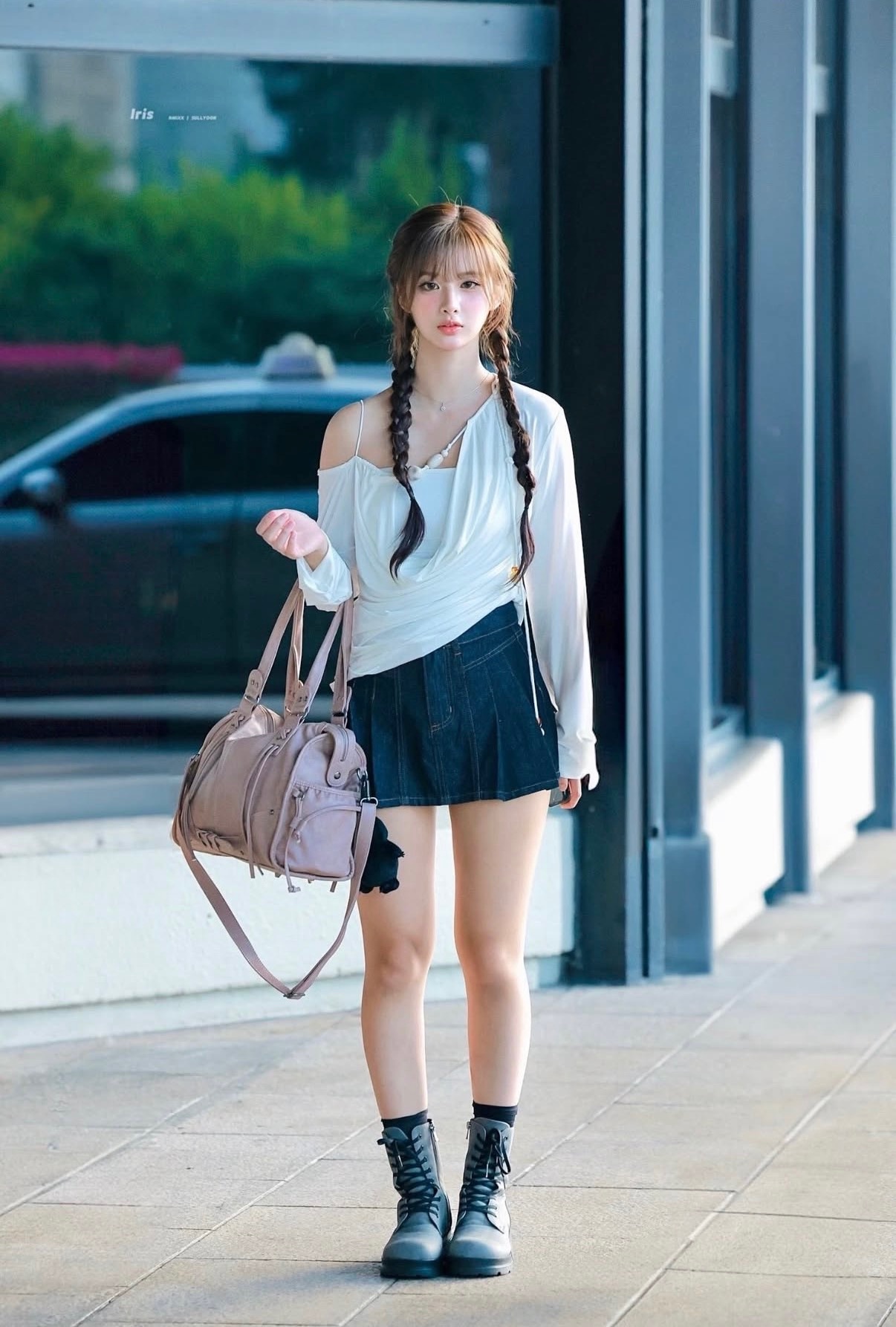 【6月17日截單！限時優惠預訂】韓國FANCY CLUB BELTED WASHED LEATHER BAG（3色）