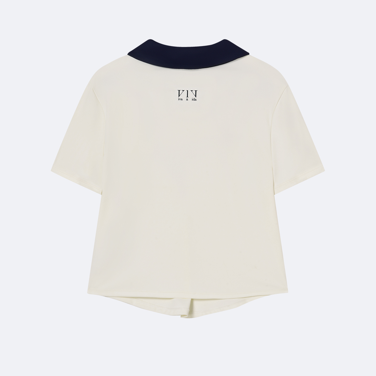 女裝鳶尾花LOGO短版POLO裇