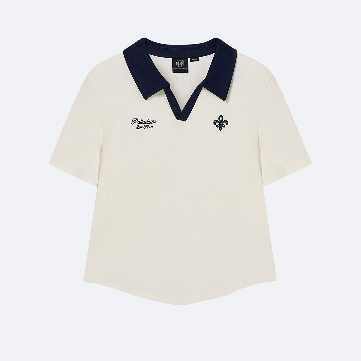 女裝鳶尾花LOGO短版POLO裇