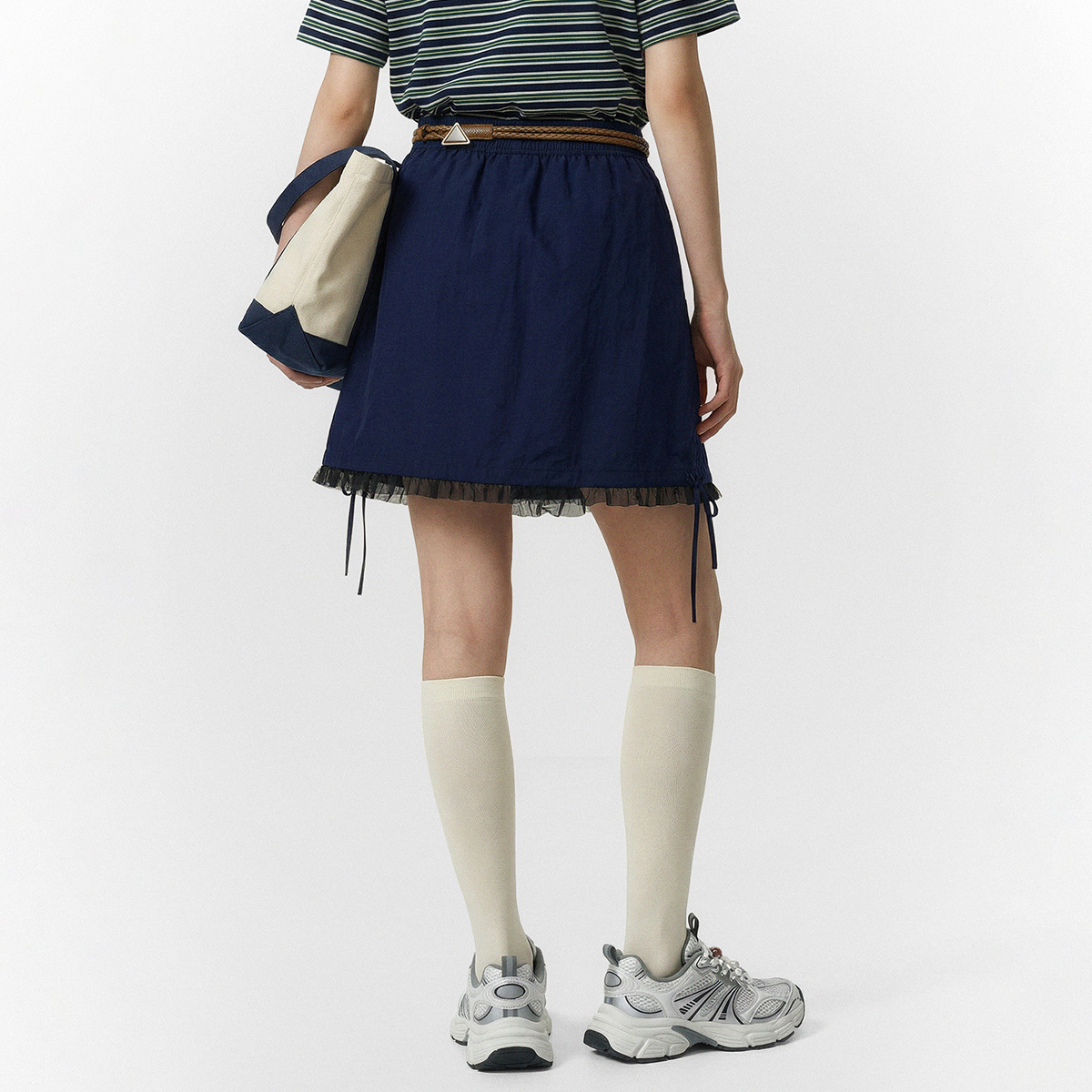 女裝鳶尾花LOGO涼感半身短裙