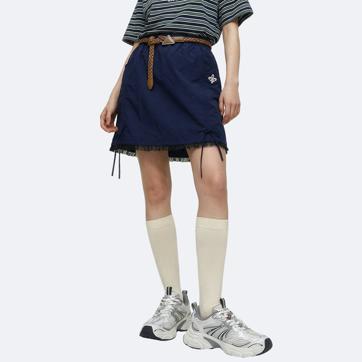 女裝鳶尾花LOGO涼感半身短裙