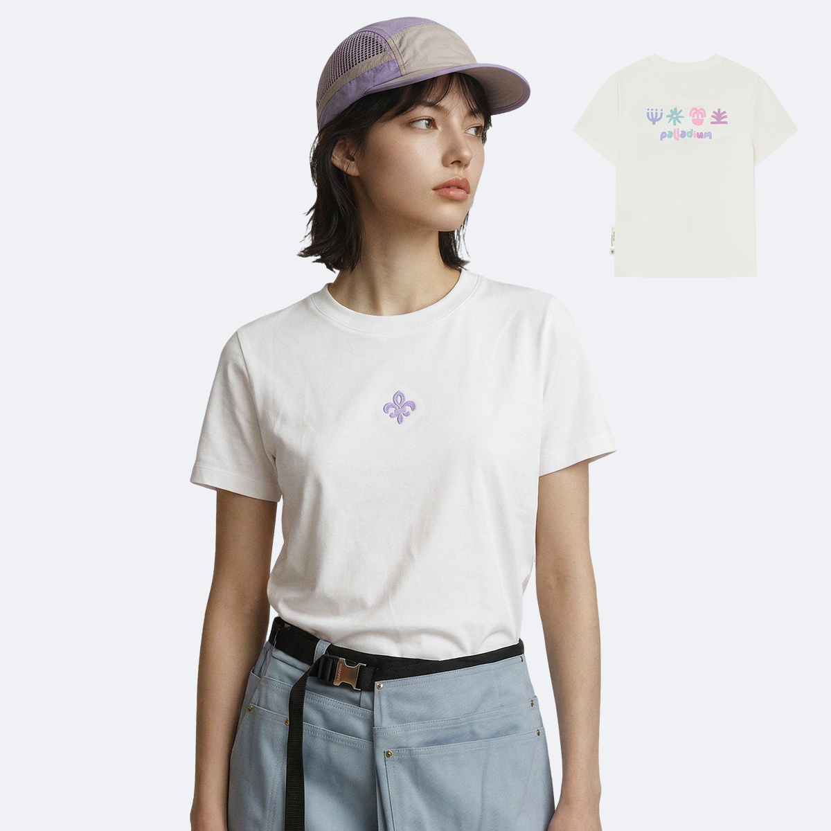 女裝鳶尾花 LOGO 短袖T裇