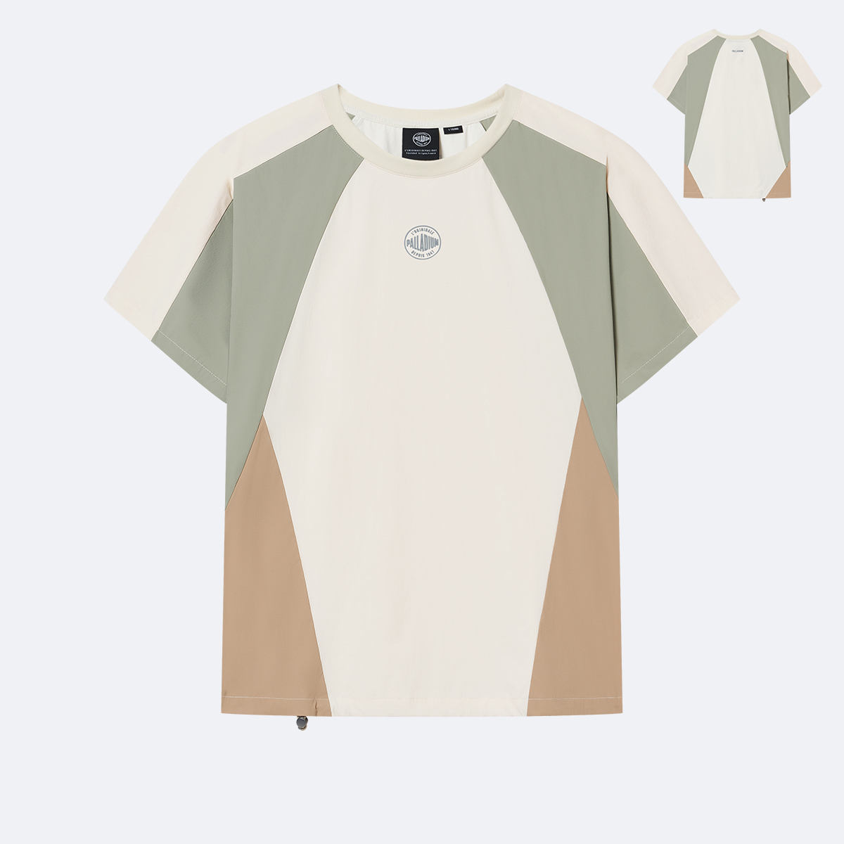 女裝 PALLADIUM LOGO 拼色落肩T裇