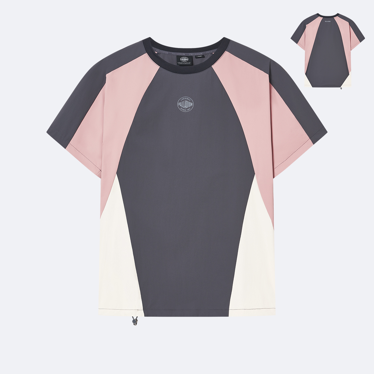女裝 PALLADIUM LOGO 拼色落肩T裇