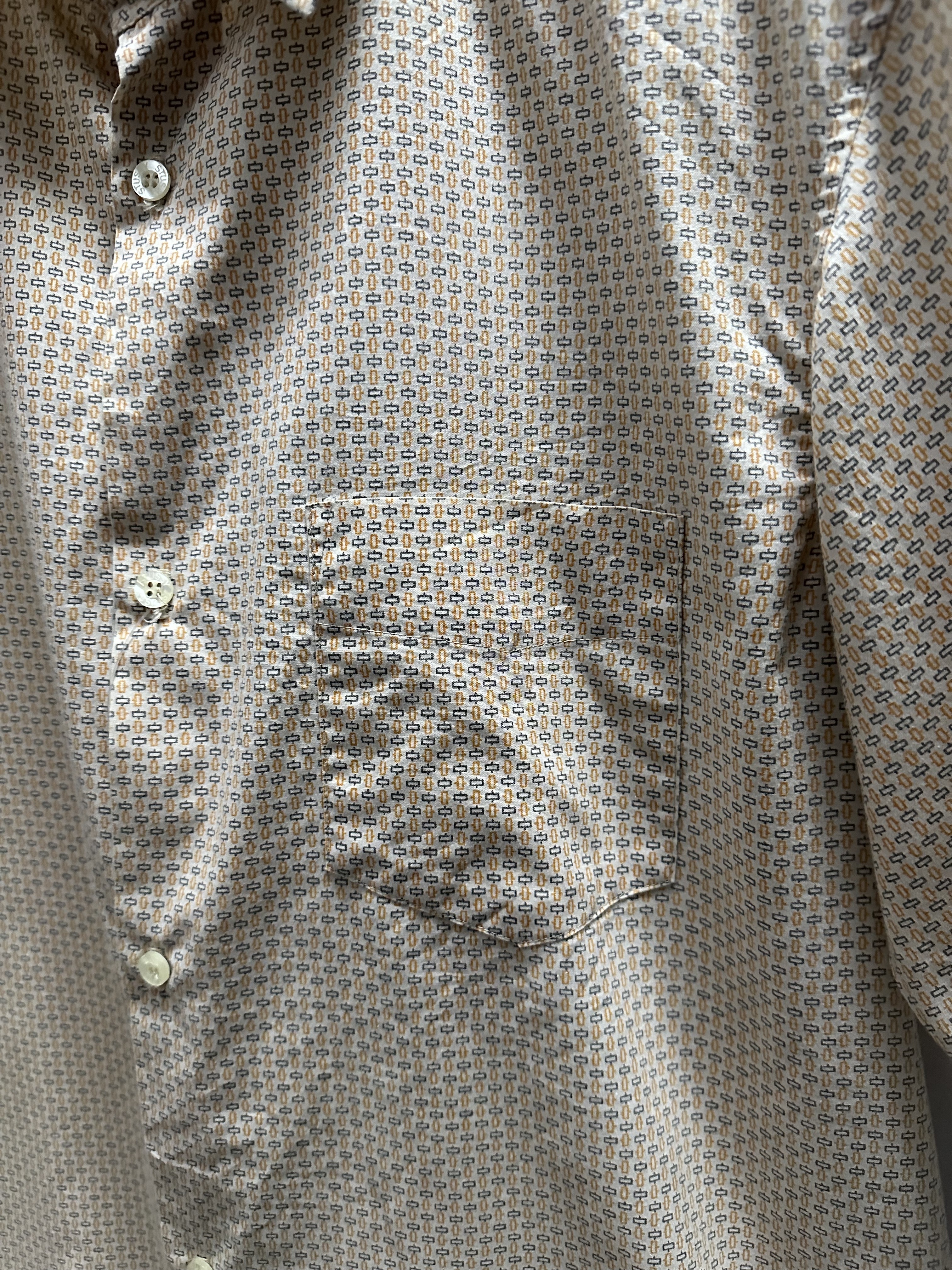 00’s Stussy Pattern S/S Shirt (MADE IN USA)