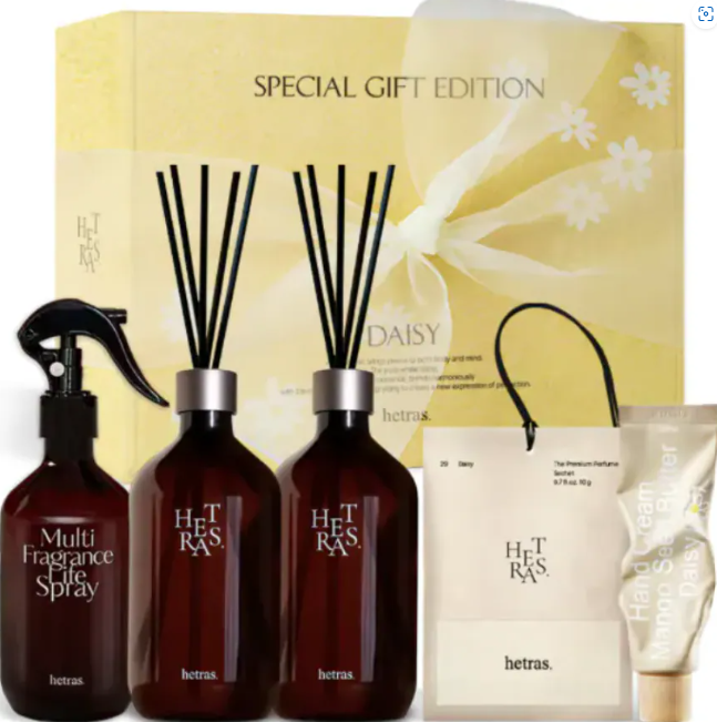 TT33  Hetras Daisy Special Gift Edition 擴香瓶+護手霜 禮盒套裝
