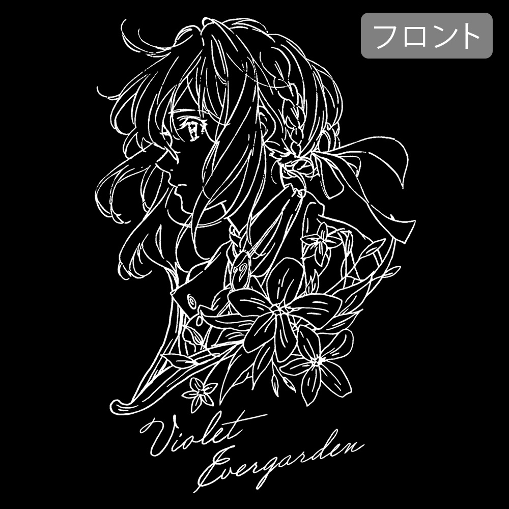 ｳﾞｧｲｵﾚｯﾄ ｲﾗｽﾄｱｰﾄ ﾛﾝｸﾞｽﾘｰﾌﾞTｼｬﾂ/BLACK COSPA 062926