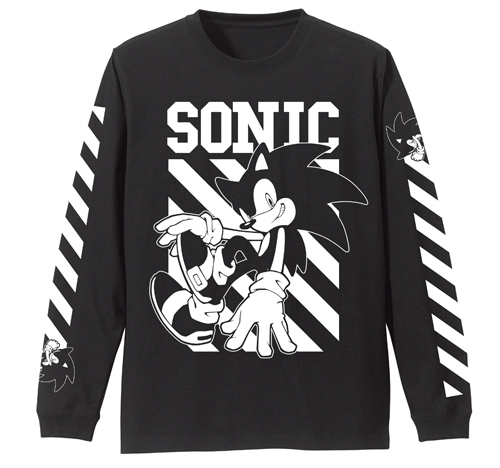 SONIC ﾛﾝｸﾞｽﾘｰﾌﾞTｼｬﾂ/BLACK COSPA 062926