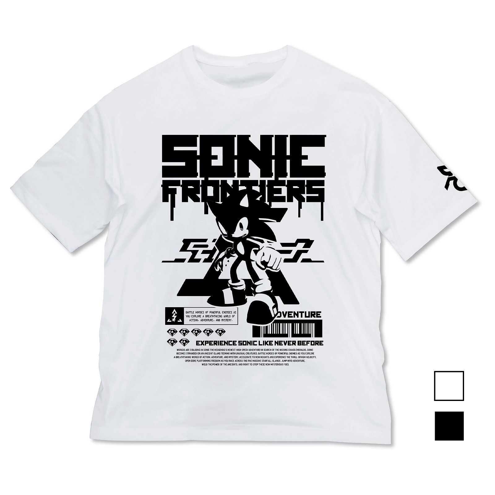ｿﾆｯｸﾌﾛﾝﾃｨｱ ﾋﾞｯｸﾞｼﾙｴｯﾄTｼｬﾂ/BLACK COSPA 062926