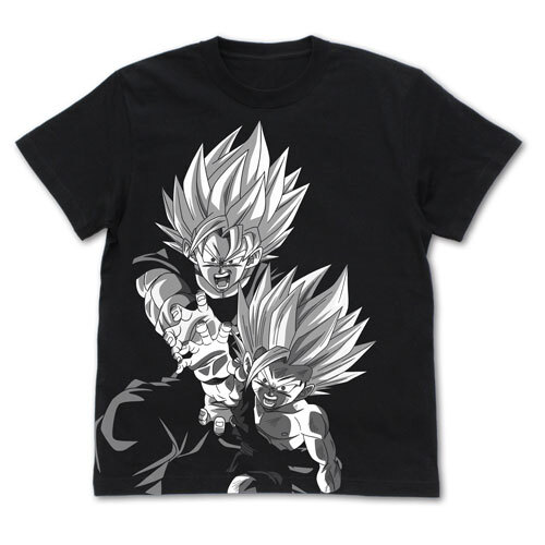 親子かめはめ波 ｵｰﾙﾌﾟﾘﾝﾄTｼｬﾂ/BLACK COSPA 062926