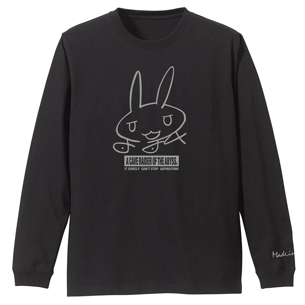 ﾅﾅﾁのｻｲﾝ 袖ﾘﾌﾞﾛﾝｸﾞｽﾘｰﾌﾞTｼｬﾂ/BLACK COSPA 062926