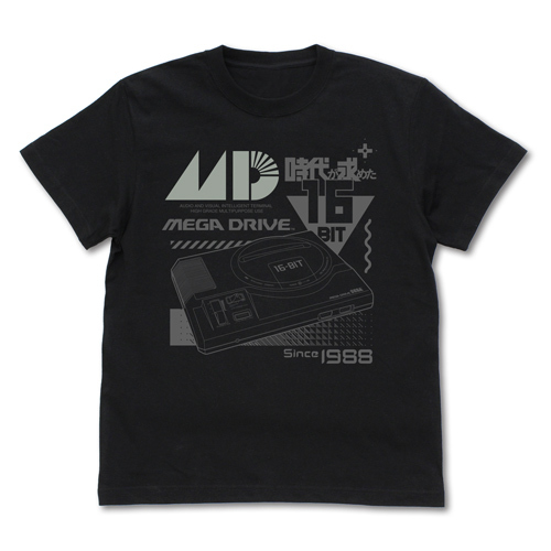 ﾒｶﾞﾄﾞﾗｲﾌﾞ ﾘﾌﾚｸﾀｰﾌﾟﾘﾝﾄTｼｬﾂ/BLACK COSPA 062926
